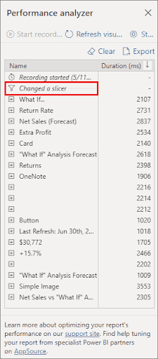 Performance Analyzer Step 3